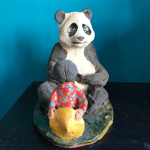 Gros panda en céramique