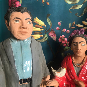 Frida et Diego en céramique